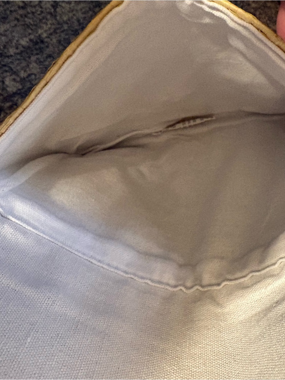 Dolce & Gabbana Blue and Natural Straw Clutch NWOT - Picture 5 of 6